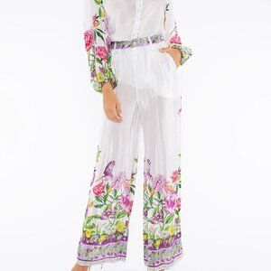 NWT Taj by Sabrina Crippa NOAH PANT SECRET GARDEN size XS